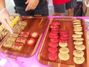 Some of their vegan offerings at the SWFL VegFest in February 2020. at GreenBites in Fort Myers