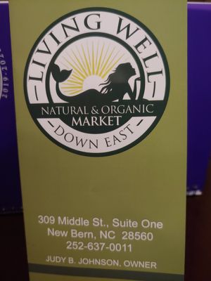 Their Flyer at Living Well Down East in New Bern