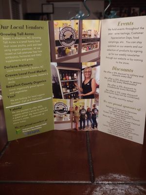 Their Flyer at Living Well Down East in New Bern