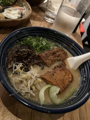 Vegan tonkotsu ramen   at Shinmachi in Newtown