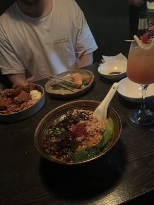 Black ramen   at Shinmachi in Newtown
