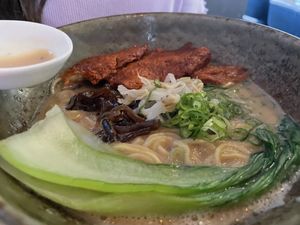 The ramen with the pork  #Veganuary at Shinmachi in Newtown