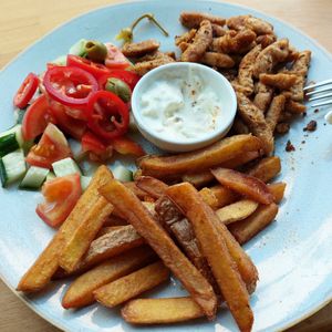 Gyrosteller vegan at Be Nice in Hannover