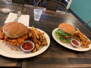 Buffalo Chicken sammie and BLT at The Fix in Kansas City