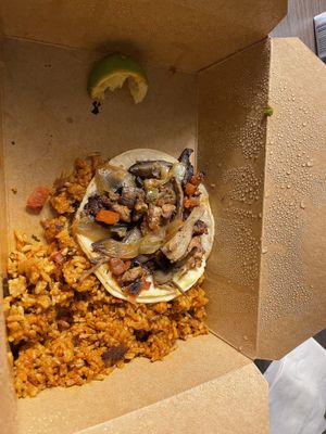 Street tacos ( I took the pic after I already had a couple of the tacos)   at The Fix in Kansas City