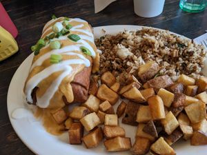 Fried Breakfast Burrito at The Fix in Kansas City