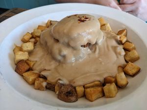 Smothered Chicken Biscuit at The Fix in Kansas City