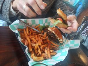Portobello burger at The Fix in Kansas City