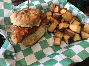 buffalo maple chicken biscuit  at The Fix in Kansas City