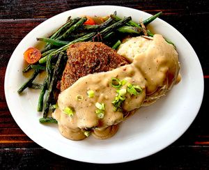 Chicken-Fried-Chicken. Fully fulfillingly filling! Overheard some other customers discussing how delicious their food was. at The Fix in Kansas City