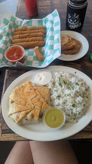 Crunchwrap (comes with rice) at The Fix in Kansas City