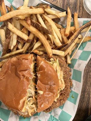 “Chick-n” Sammie (made in house)  at The Fix in Kansas City