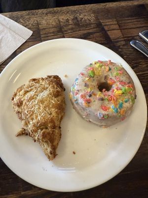 Jalepeno scone, cereal donutts  at The Fix in Kansas City