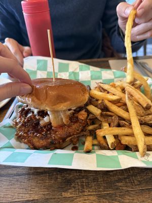 Chick’n Sando on special   at The Fix in Kansas City