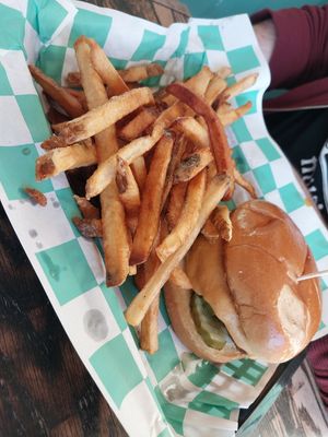 double cheeseburger at The Fix in Kansas City