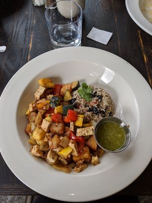 Tofu and vegetables (with spicy tofu) at The Fix in Kansas City