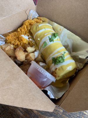 Fried Breakfast Burrito at The Fix in Kansas City