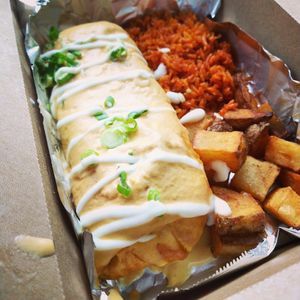 Fried Breakfast Burrito at The Fix in Kansas City