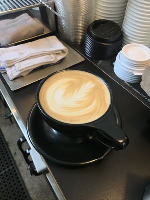 Latte for here! at New Tradition Co in Worcester