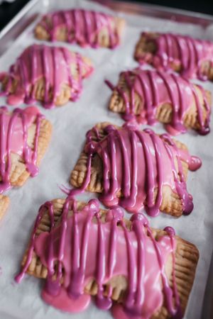 Raspberry vegan pop tarts  at New Tradition Co in Worcester