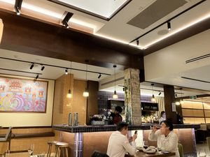 Side dining area and bar  at Jumbo Thai in Brisbane