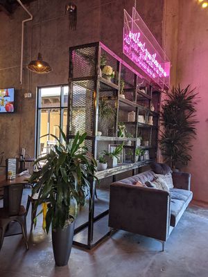 Entry seating at The Annex Crafthouse in Houston