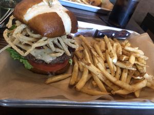 Vegan Burger at The Annex Crafthouse in Houston