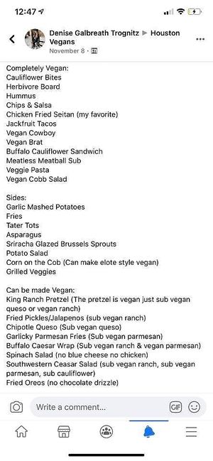 All vegan options available   at The Annex Crafthouse in Houston