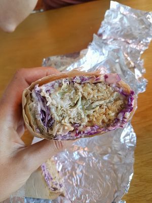 reuben wrap at Papaya's Natural Foods in Kapaa