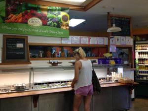 Salad Bar and Juice Bar at Papaya's Natural Foods in Kapaa