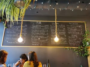 Food menu at La Cale - Pub Zéro Déchet in Montreal