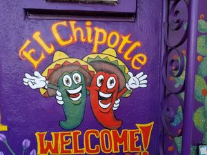 Outside at El Chipotle in Soquel