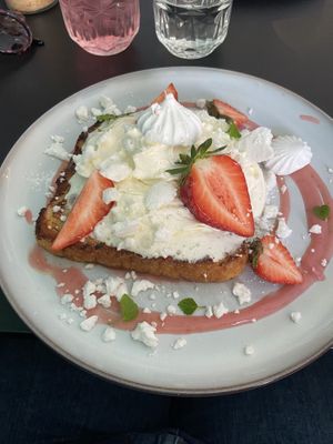Eton mess French toast   at Pure Vegan in Lancaster