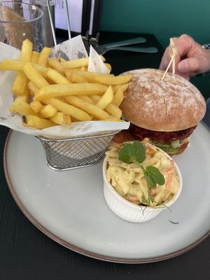 Beetroot burger   at Pure Vegan in Lancaster