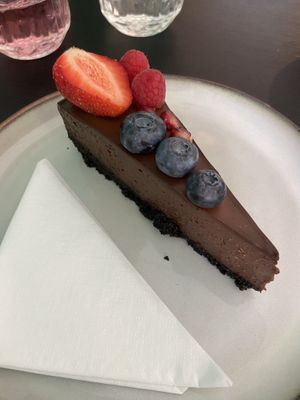 Chocolate cheesecake   at Pure Vegan in Lancaster