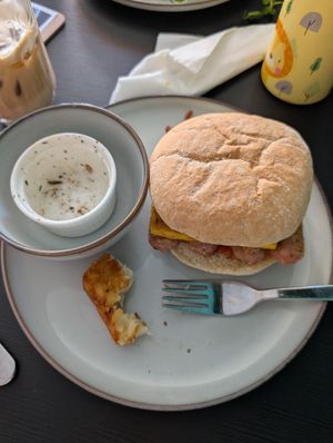 The Breakfast Bap at Pure Vegan in Lancaster