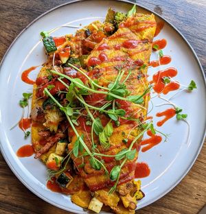 Omelette of perfection! at Pure Vegan in Lancaster