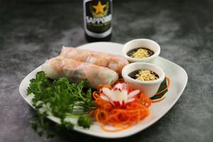 This is the shrimp option on the Fresh Roll for the pesceterians out there. There is also a veggie option that is also vegan. at Thai Gourmet in Avondale