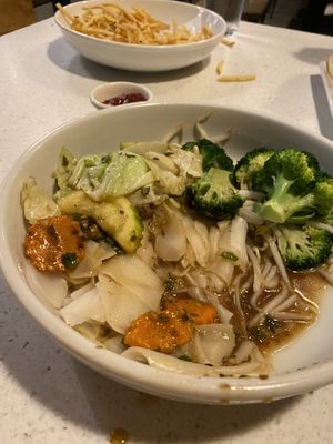 Spice Garlic Rice Noodles  at Salaya in Los Angeles