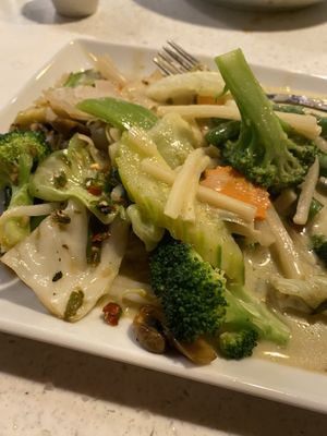 A Little Green Curry on Top  at Salaya in Los Angeles