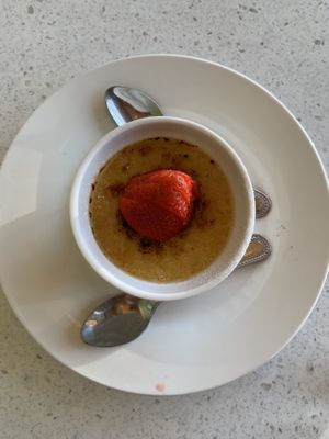 Just Eggs Crème Brûlée   at Salaya in Los Angeles