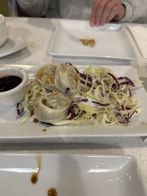 Steamed dumplings (sauce is great!)  at Salaya in Los Angeles