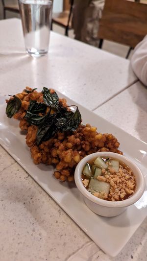 Corn Fritters at Salaya in Los Angeles