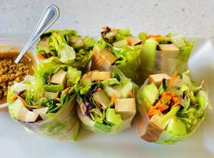 Fresh spring rolls w/ baked tofu  at Salaya in Los Angeles