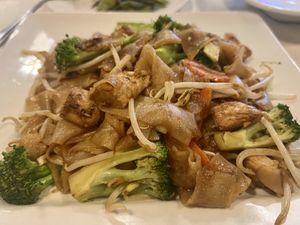 Pad see eww with chicken  at Salaya in Los Angeles