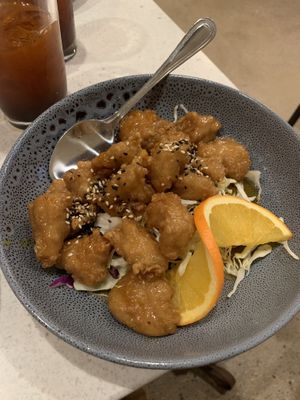 Orange Chicken  at Salaya in Los Angeles