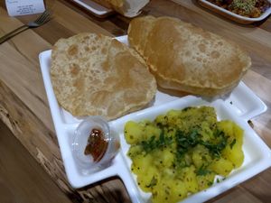 Puri Bhaji at Neehee's in Canton