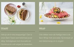 vegan options at YB by Yoghurt Barn in Eindhoven