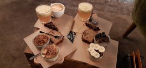Kids high tea (voor volwasse) (12,-) at YB by Yoghurt Barn in Eindhoven