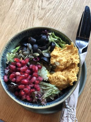 Salad was bad - rotten pomegranate   at YB by Yoghurt Barn in Eindhoven